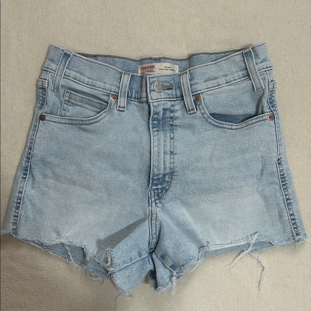 Levi's Light Blue Denim Shorts